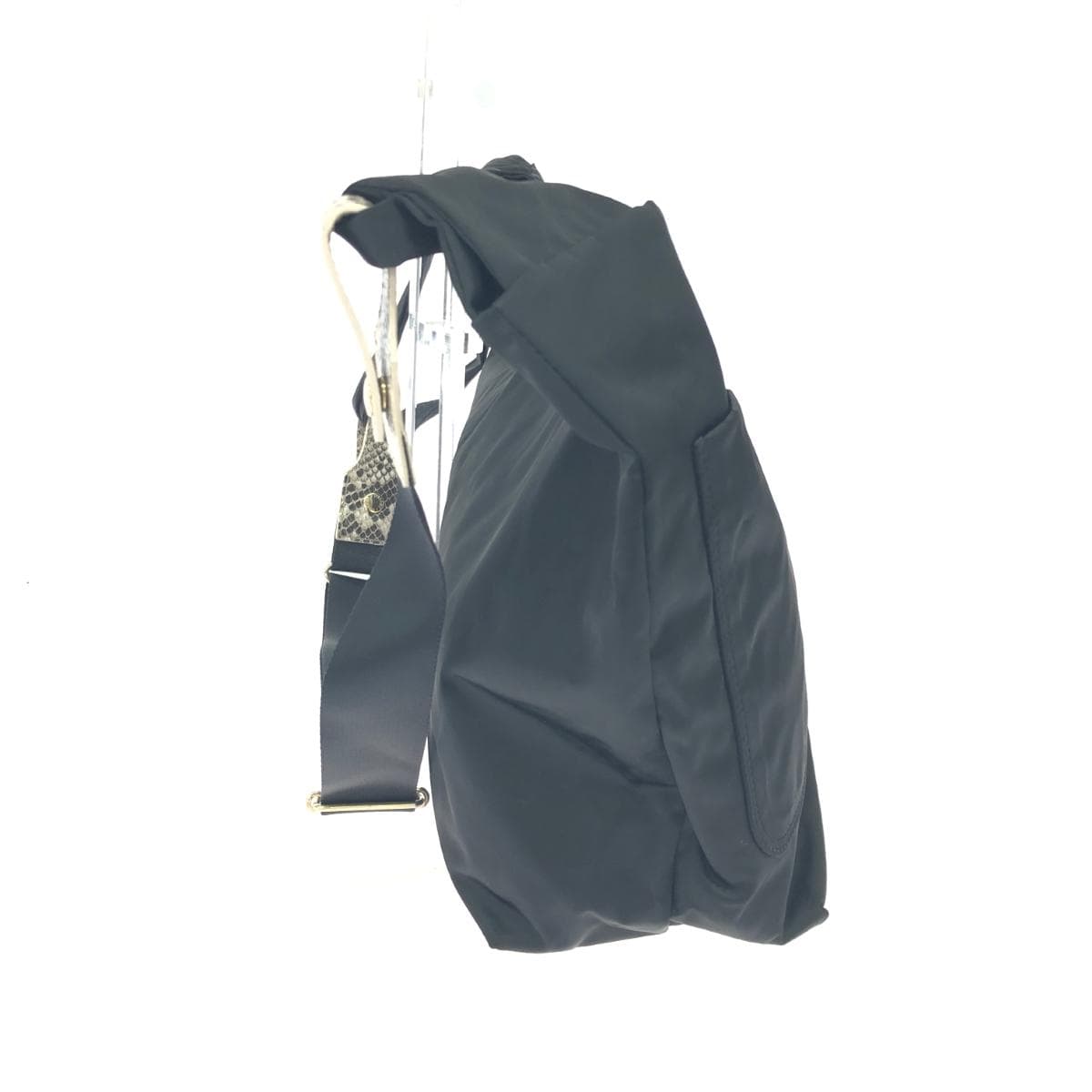 russet LASHIT 3WAY Shoulder Bag/TUBOMI Nylon Black Ladies 2