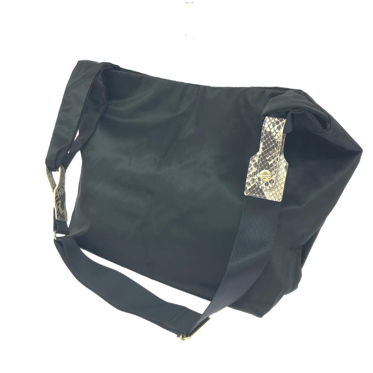 russet LASHIT 3WAY Shoulder Bag/TUBOMI Nylon Black Ladies 3