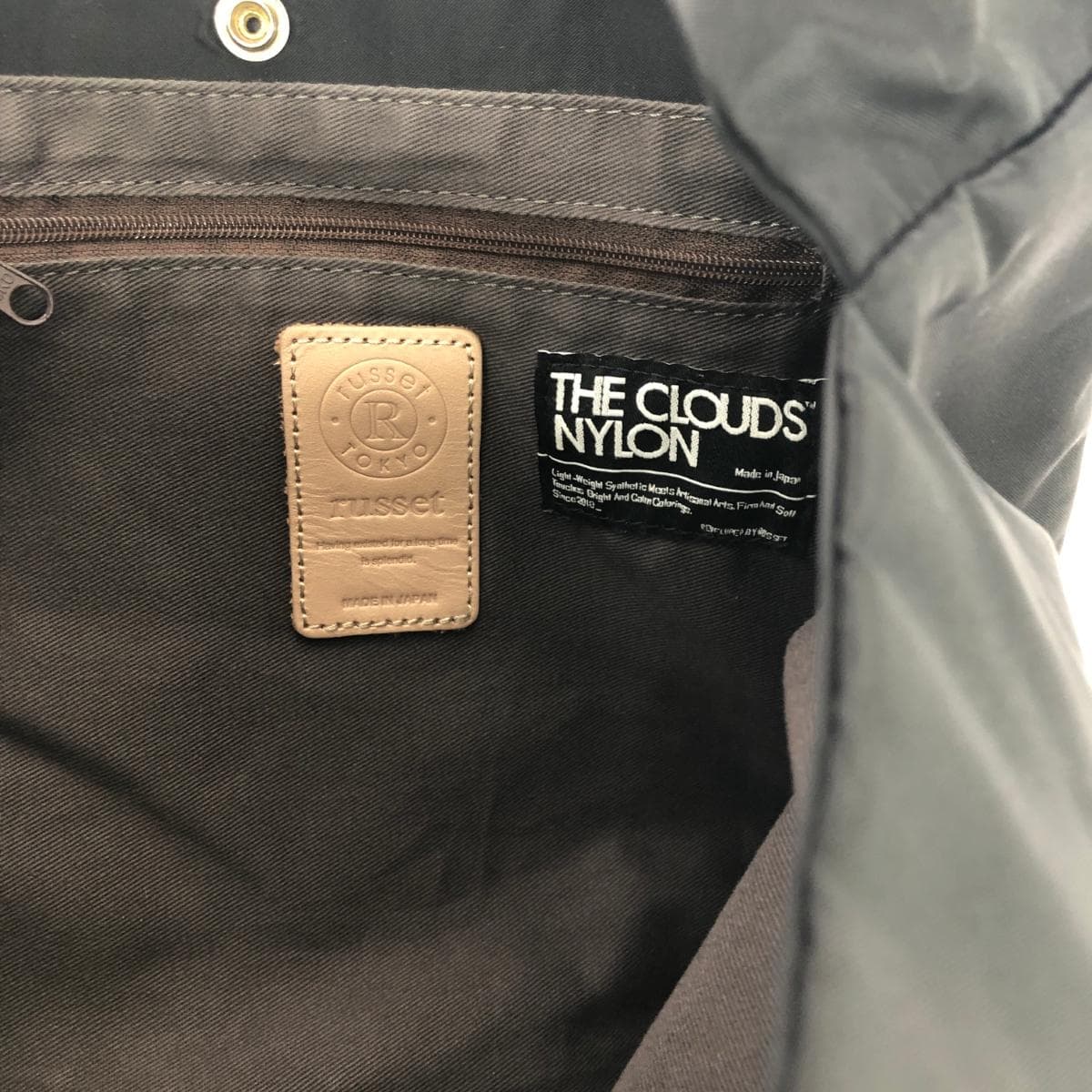 russet LASHIT 3WAY Shoulder Bag/TUBOMI Nylon Black Ladies 7