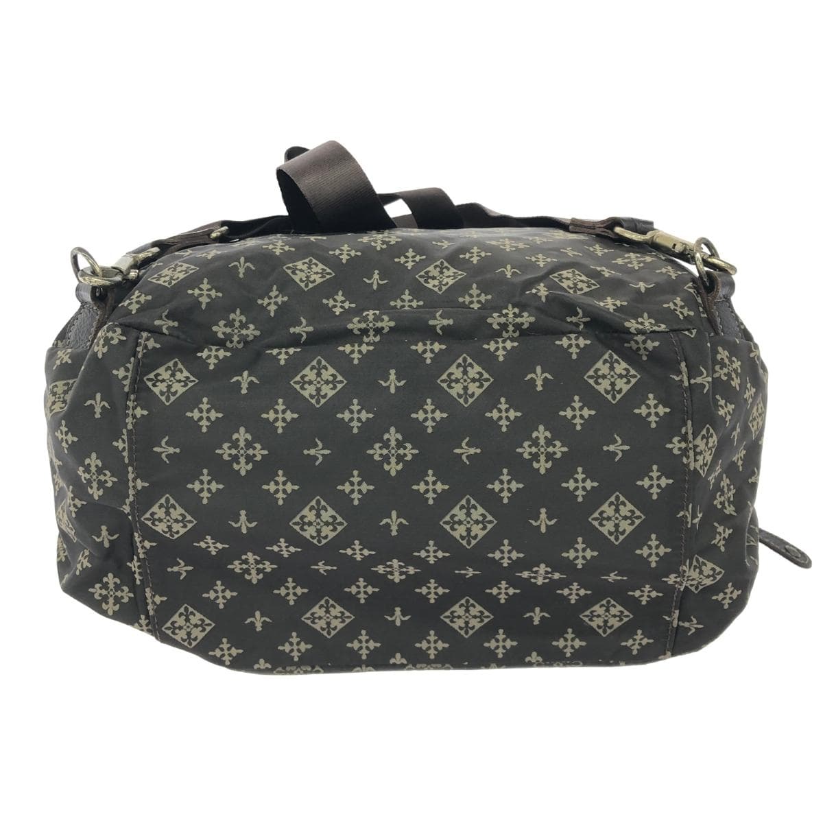 russet Lattice 3WAY bag/backpack Monogram/nylon Brown women's 5