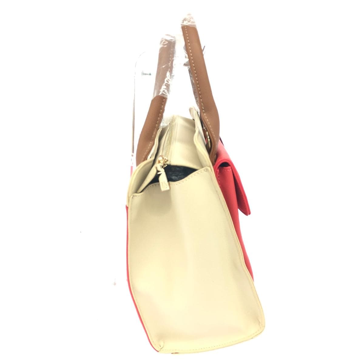 Marie Claire 2WAY bag unused item PVC Red/Beige Ladies 2