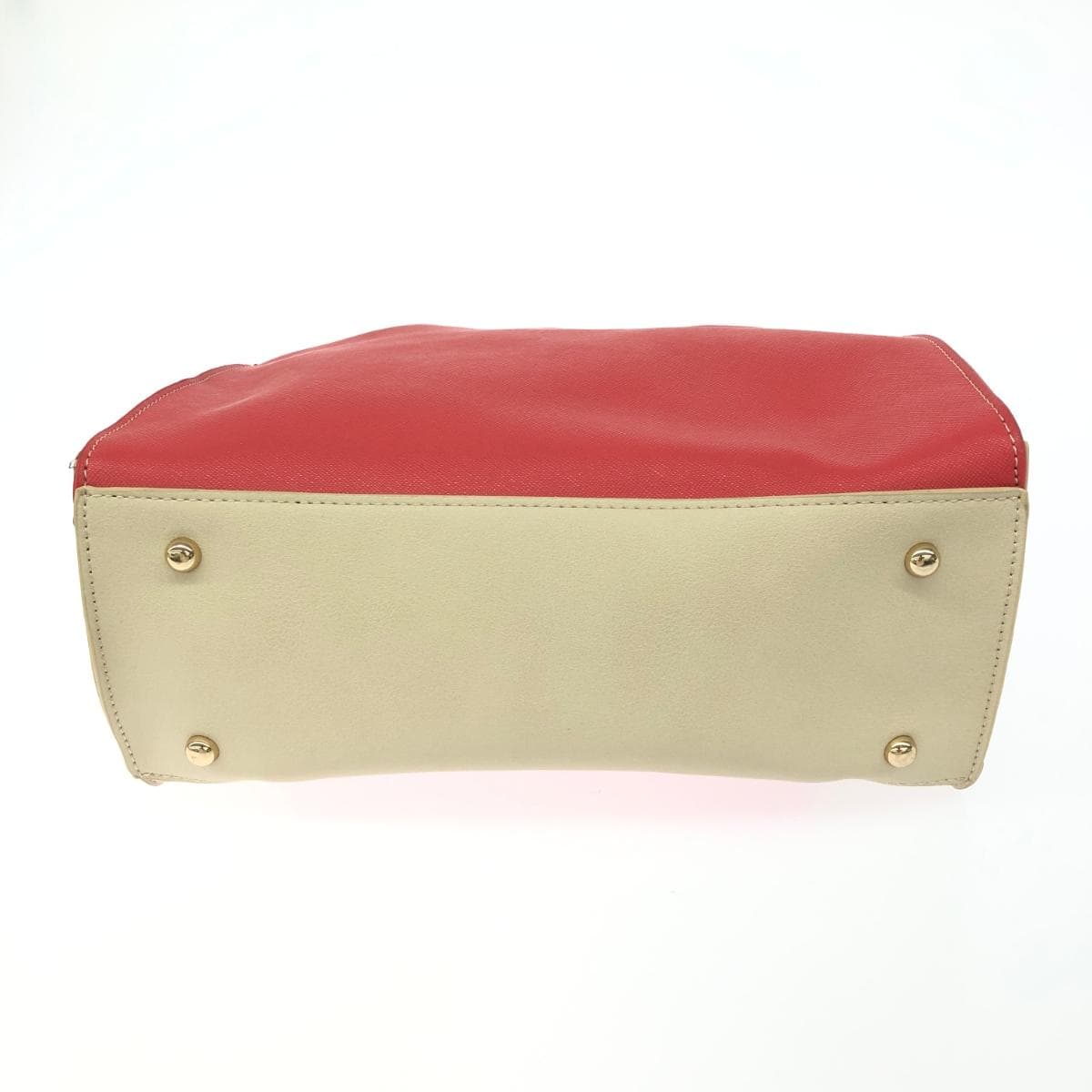 Marie Claire 2WAY bag unused item PVC Red/Beige Ladies 4