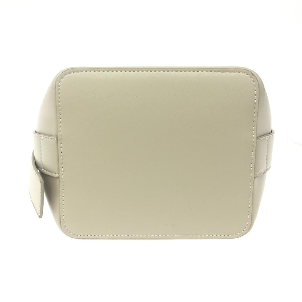 ZARA Shoulder Bag Good Condition Bucket/Ecru White Ladies 5