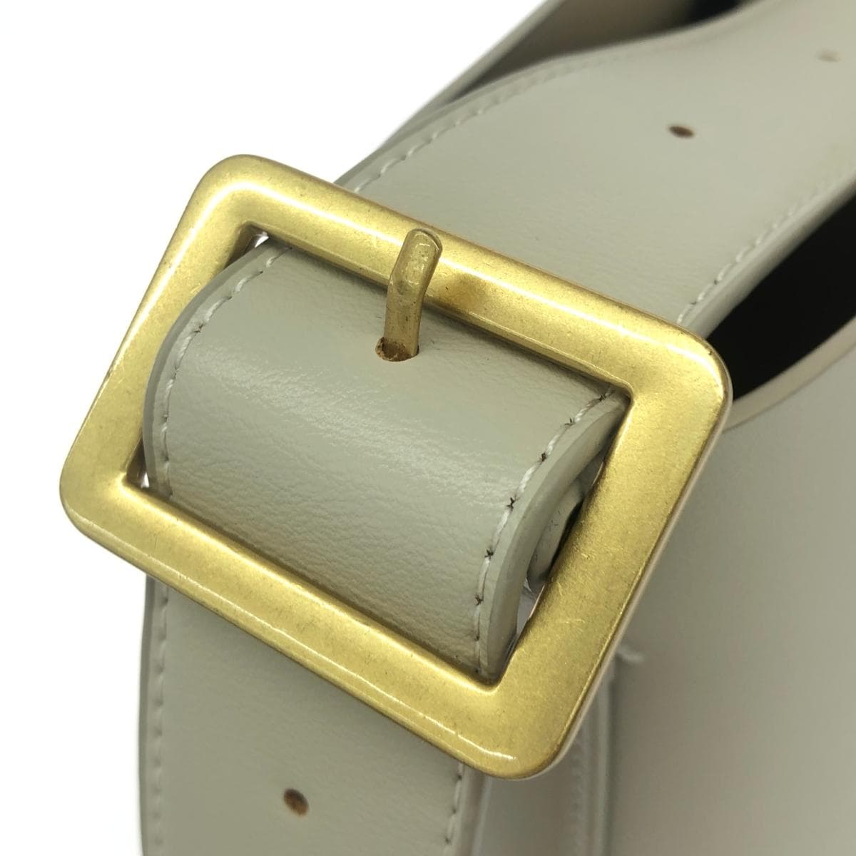 ZARA Shoulder Bag Good Condition Bucket/Ecru White Ladies 8