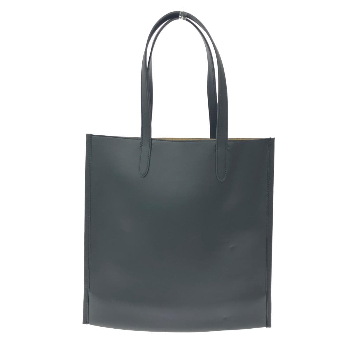 VASIC Vagic Flat Tote Bag Excellent Condition Leather Black Women's