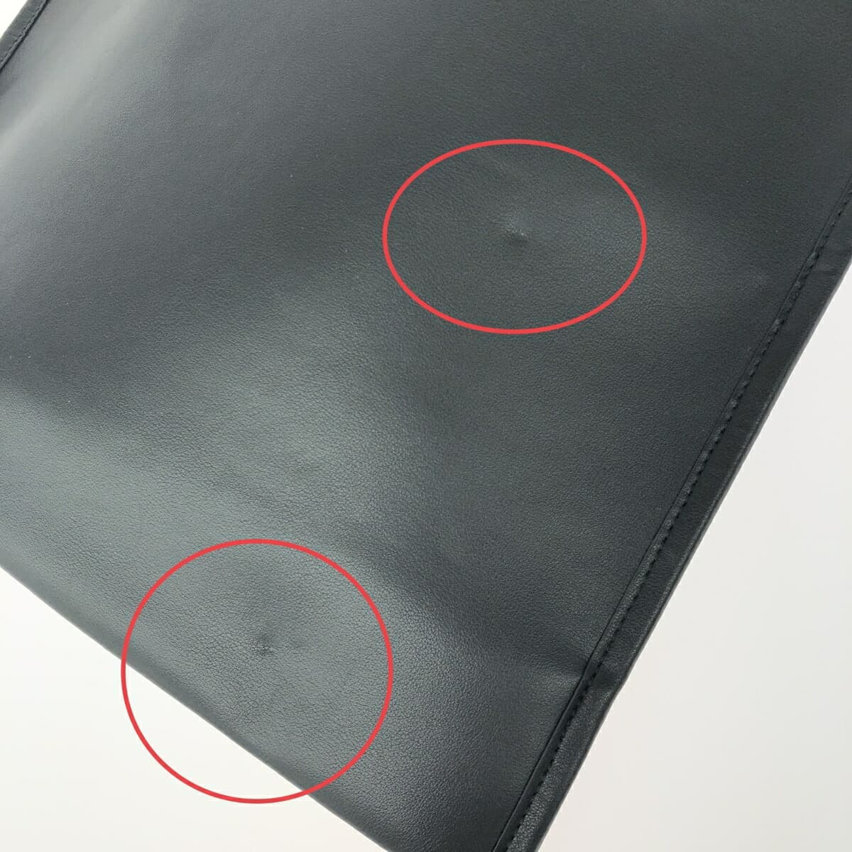 VASIC Vagic Flat Tote Bag Excellent Condition Leather Black Women's 8