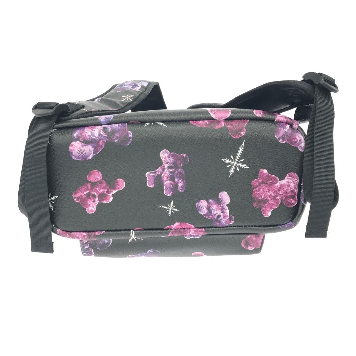 TRAVAS TOKYO Backpack in good condition, bear pattern/PVC, black, for women 4