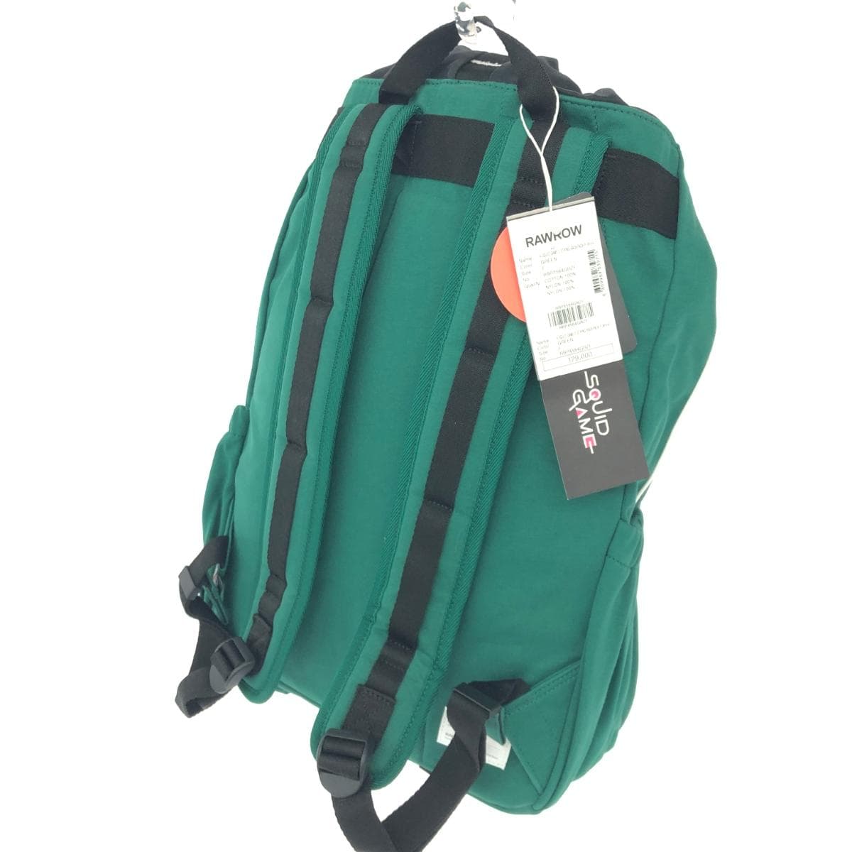 RAWROW Lowrow × SQUID GAME / Backpack unused item, Squid Game / collaboration, Green, Unisex 3