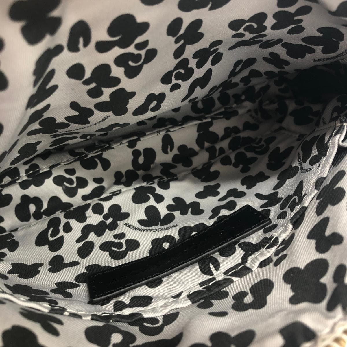 REBECCA MINKOFF Chain Shoulder Bag Fringe/Leather White Ladies 4