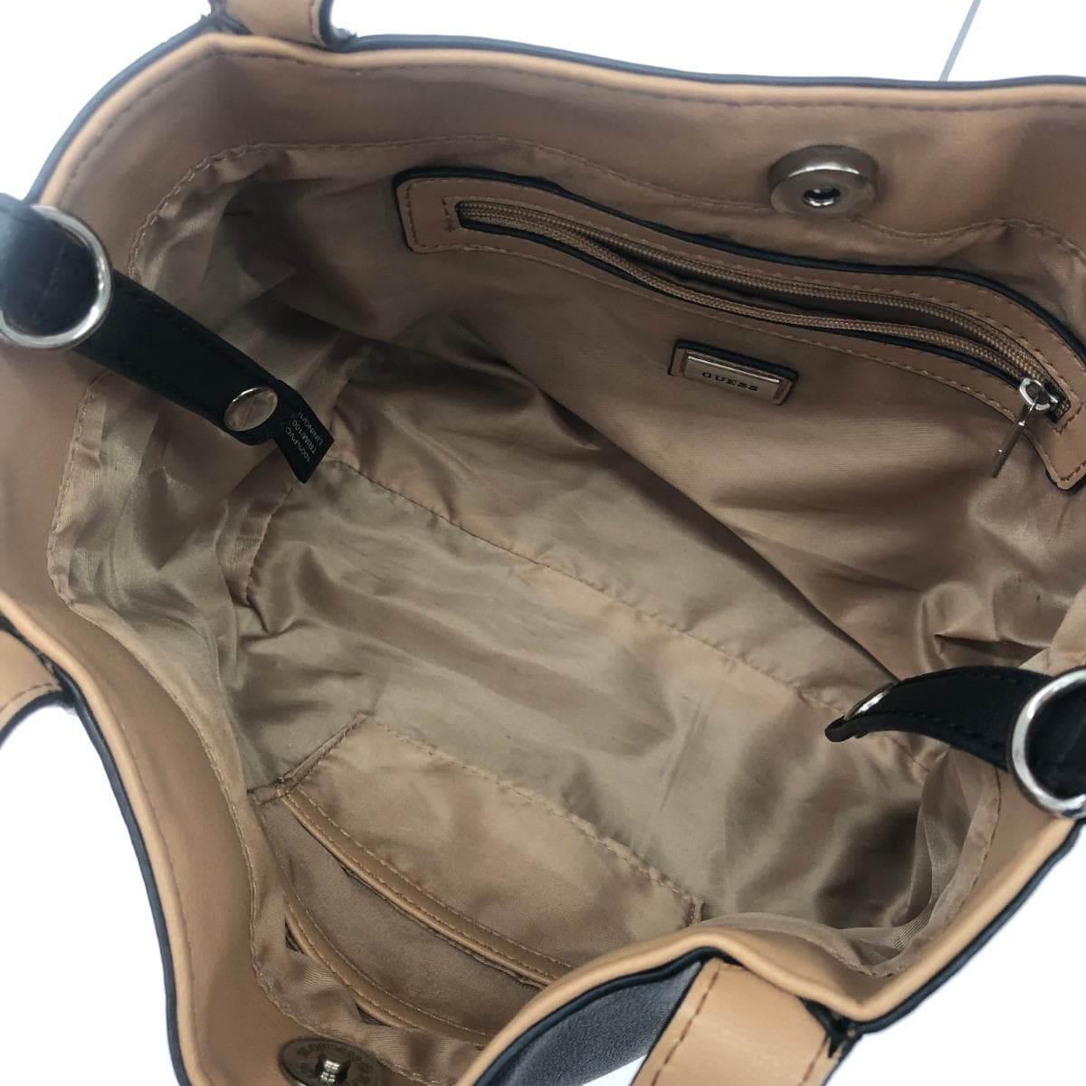 GUESS 2WAY Tote Bag Punching/PVC Black Ladies 5