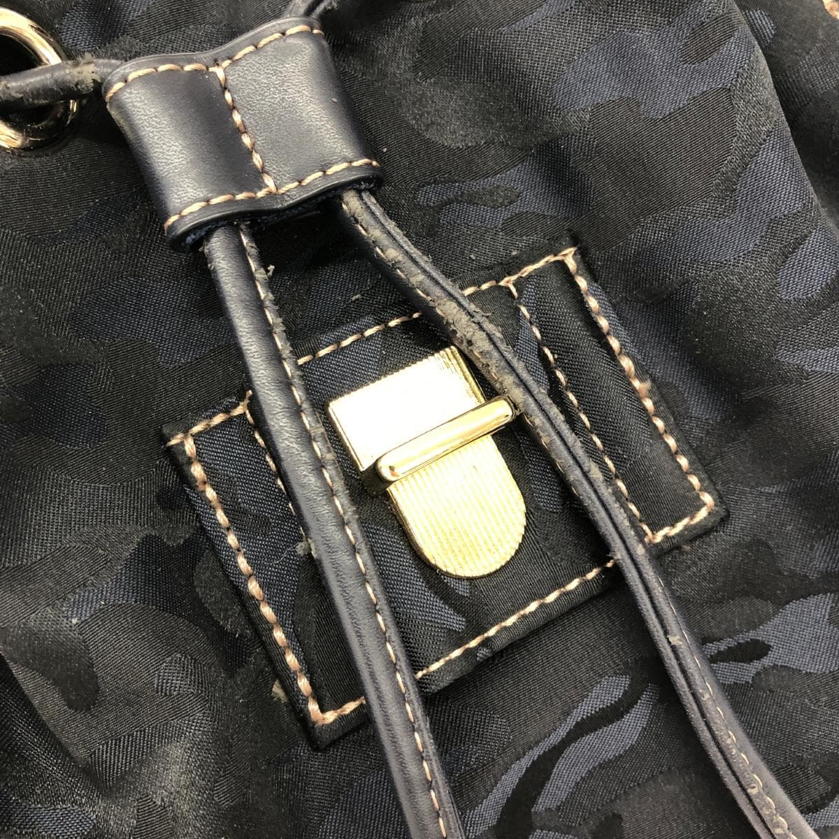 CHRISTIAN OLIVIER Backpack Camouflage/Nylon Navy Ladies 7