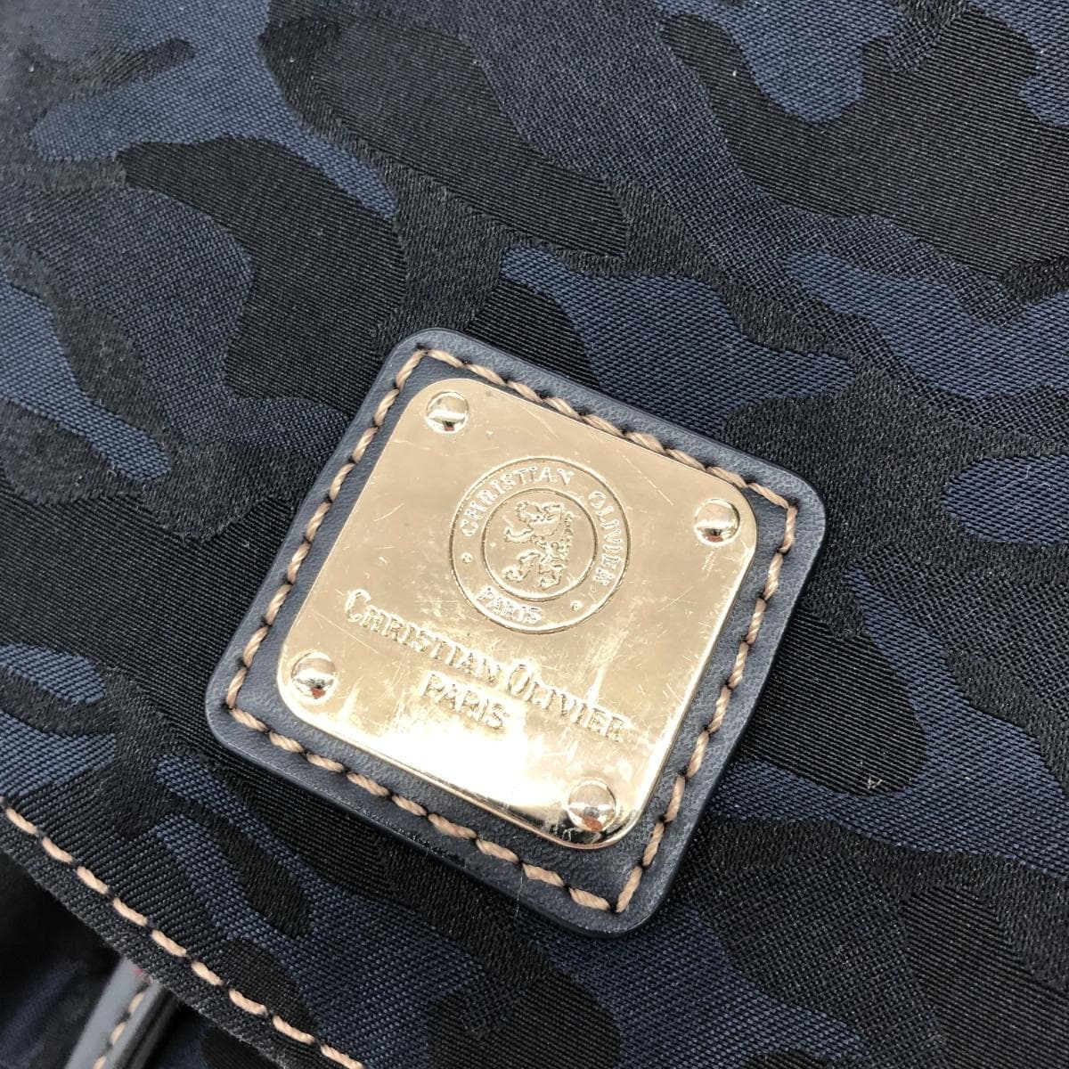 CHRISTIAN OLIVIER Backpack Camouflage/Nylon Navy Ladies 8