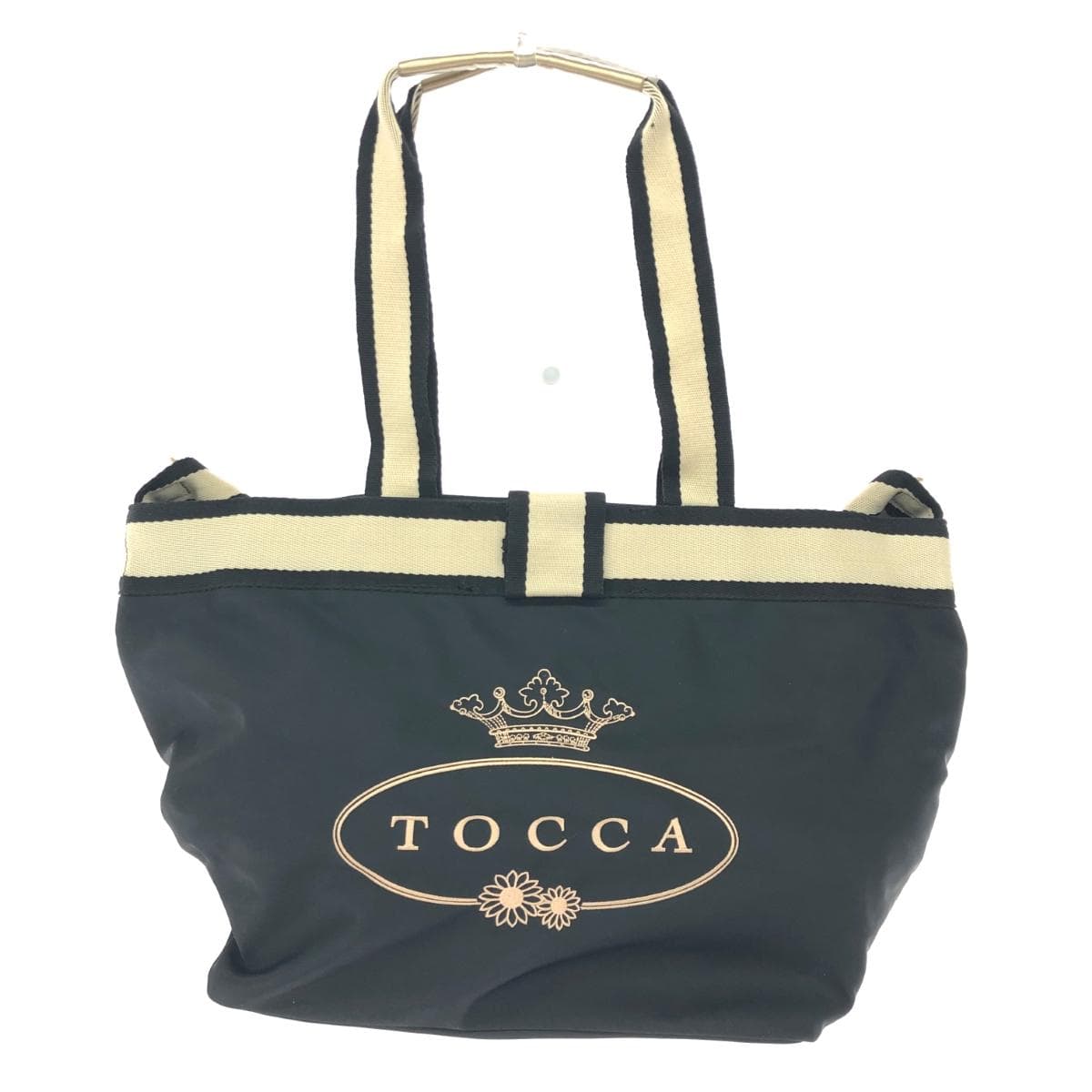 TOCCA 2WAY tote bag in good condition, mothers' bag/logo/nylon, black, ladies