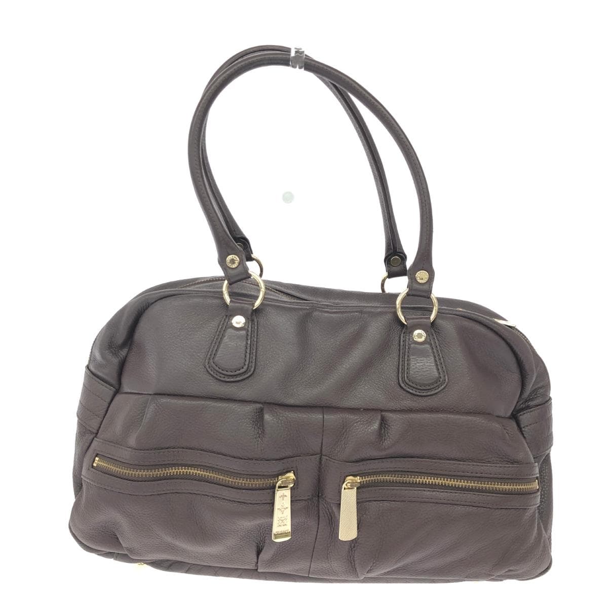 Russet Rassit Tote Bag Leather Brown Women's
