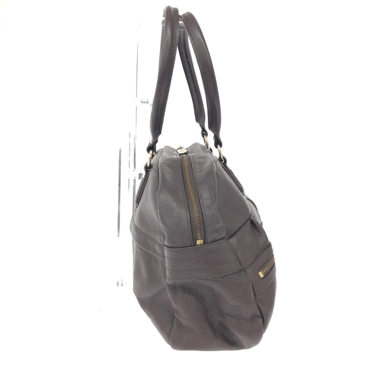 Russet Rassit Tote Bag Leather Brown Women's 2