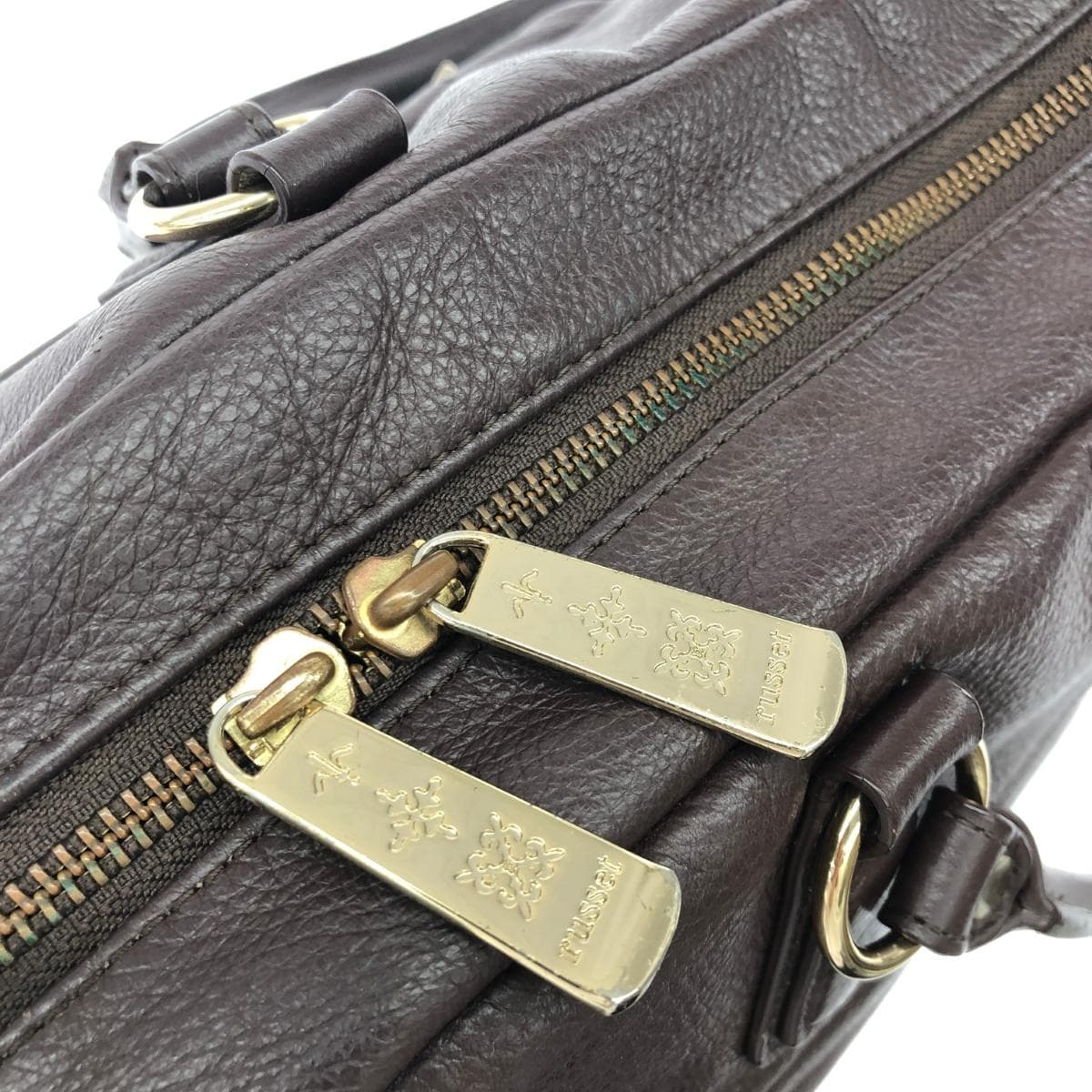 Russet Rassit Tote Bag Leather Brown Women's 6