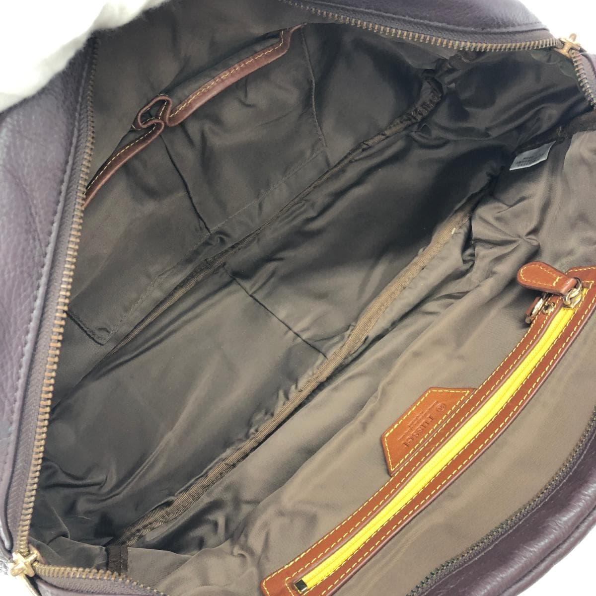 Russet Rassit Tote Bag Leather Brown Women's 7