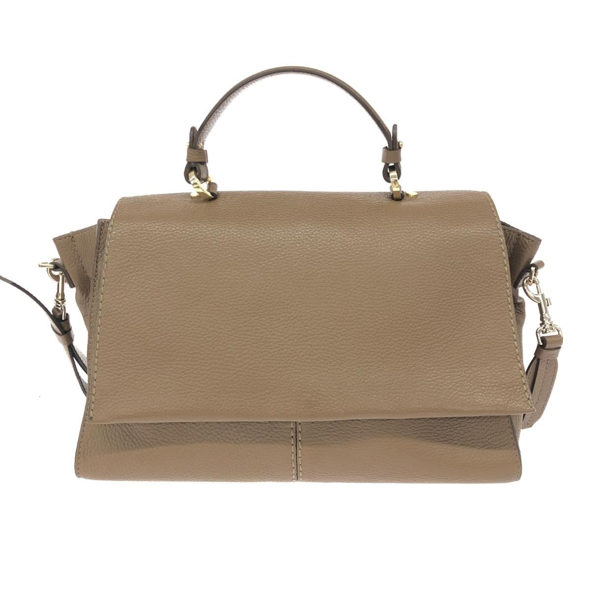 LORISTELLA 2WAY Handbag Good Condition Leather Brown Women's