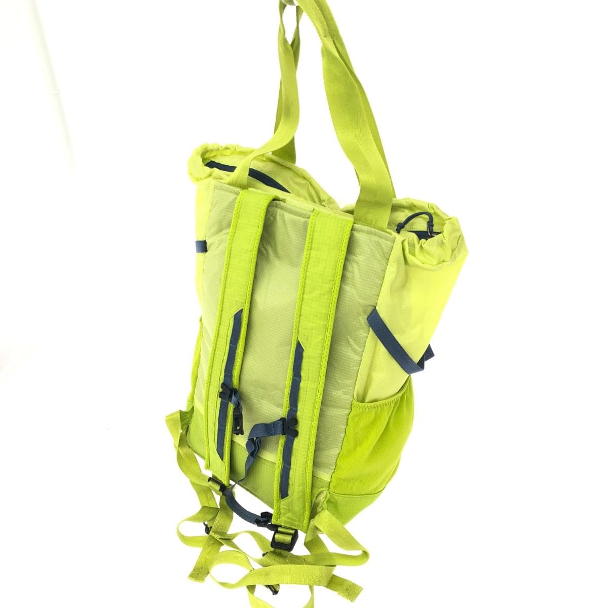Patagonia Light Tech Travel Tote Bag in good condition, packable/nylon/backpack, green, unisex 3