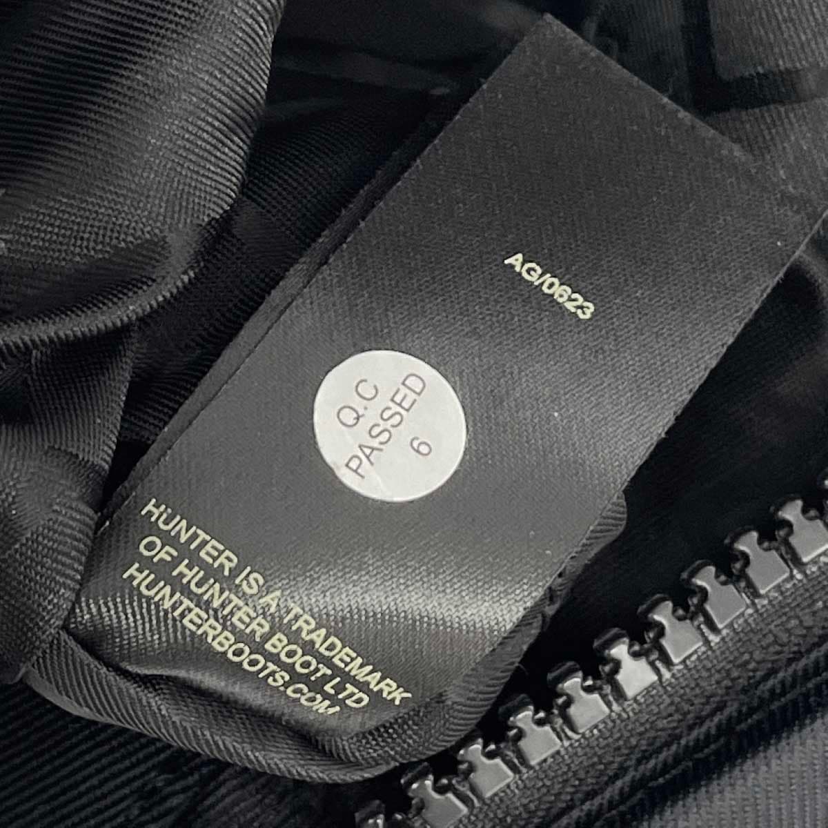 HUNTER 2WAY/Top Clip Tote Bag Good Condition Logo/Nylon Black Ladies 6