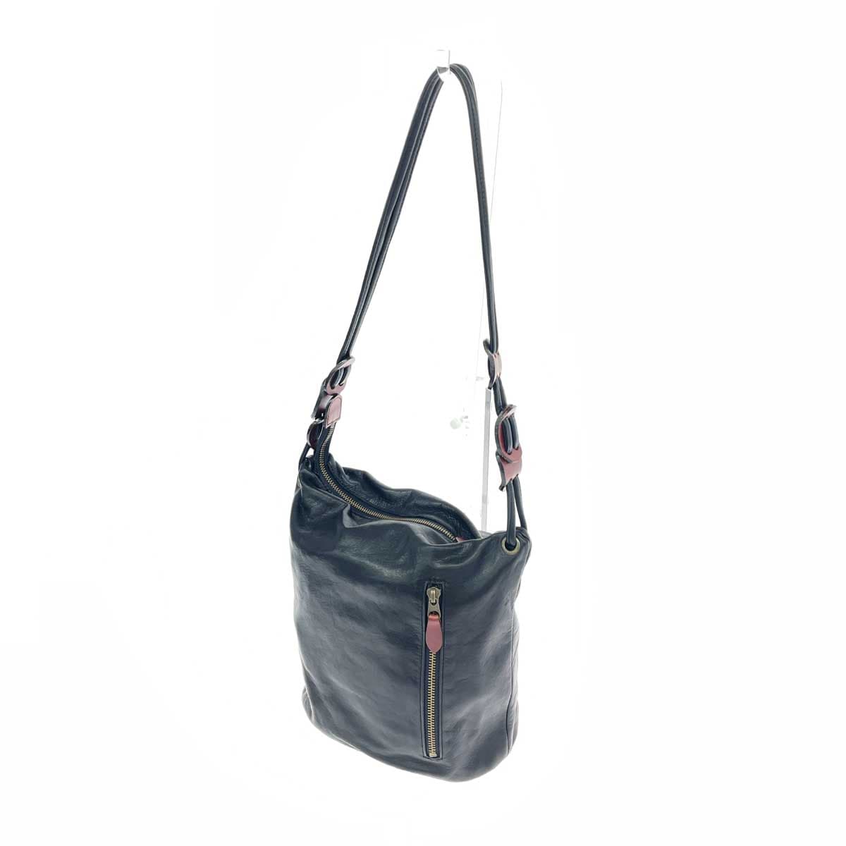 CHROME With Chrome With Shoulder Bag Leather Black Women's 3