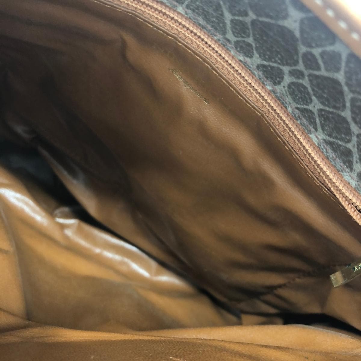 NINA RICCI Tote Bag Giraffe Pattern/PVC Brown Ladies 5