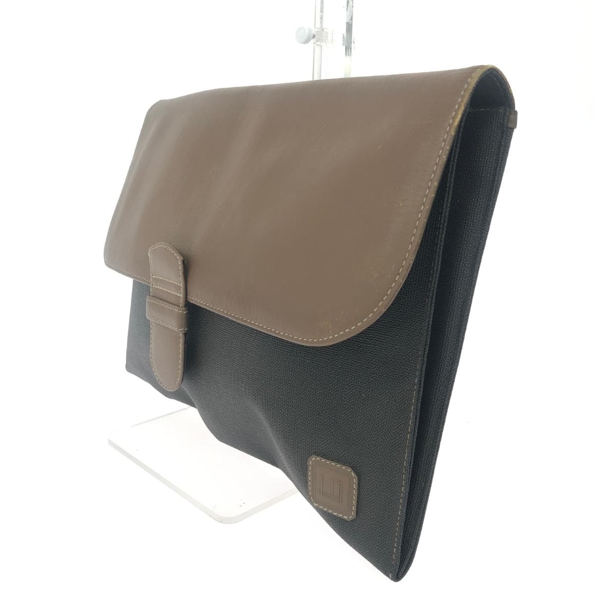 dunhill Dunhill clutch bag leather brown men's 3