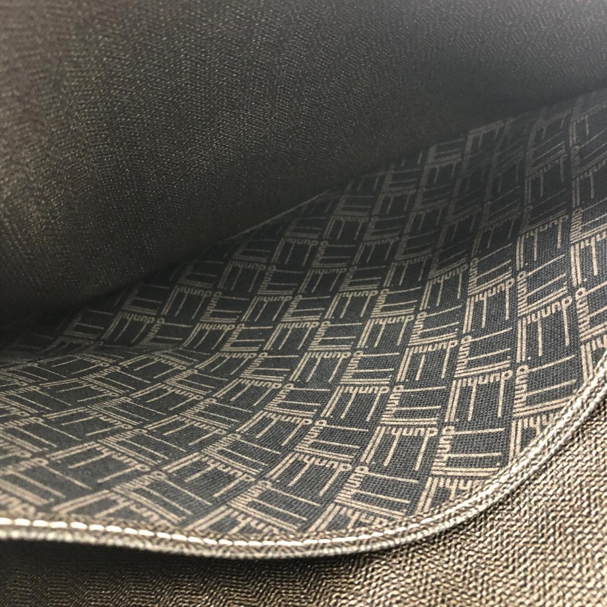 dunhill Dunhill clutch bag leather brown men's 5