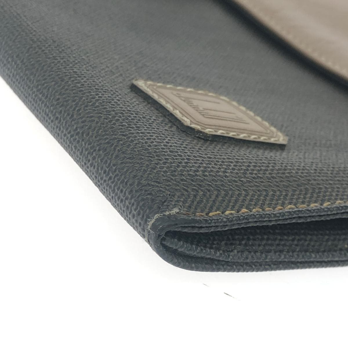 dunhill Dunhill clutch bag leather brown men's 7