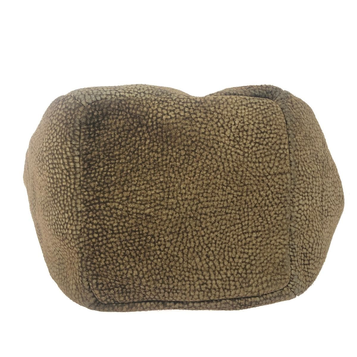 Borbonese drawstring shoulder bag, quail pattern/leather, brown, ladies 5