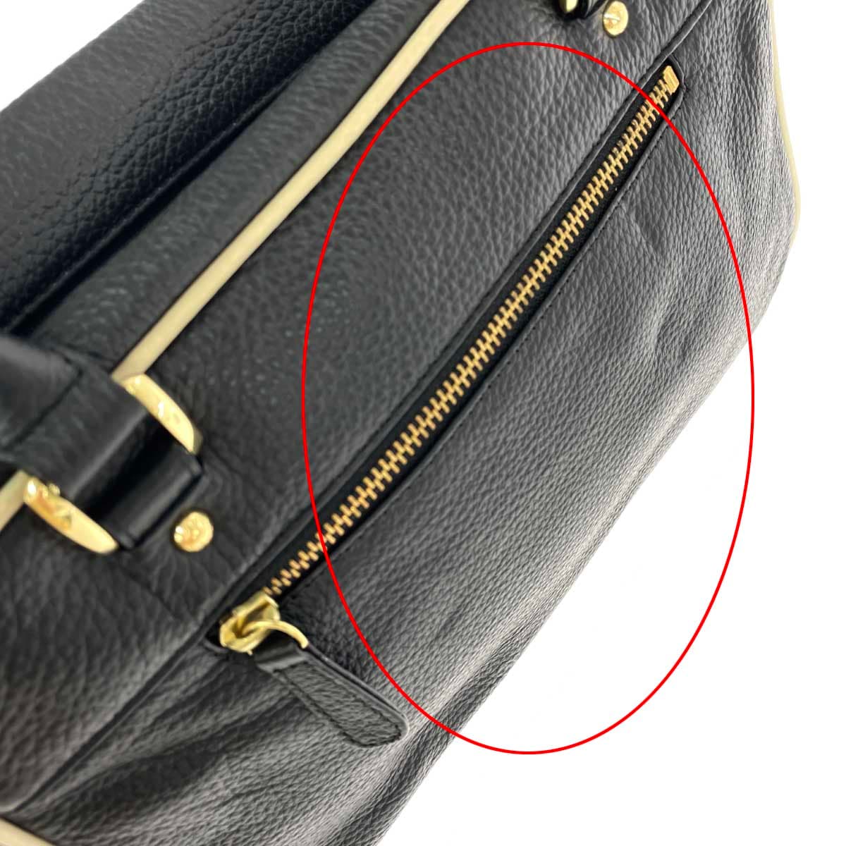 Falchi New York Boston Bag, Unused, Leather, Black, Women's 8