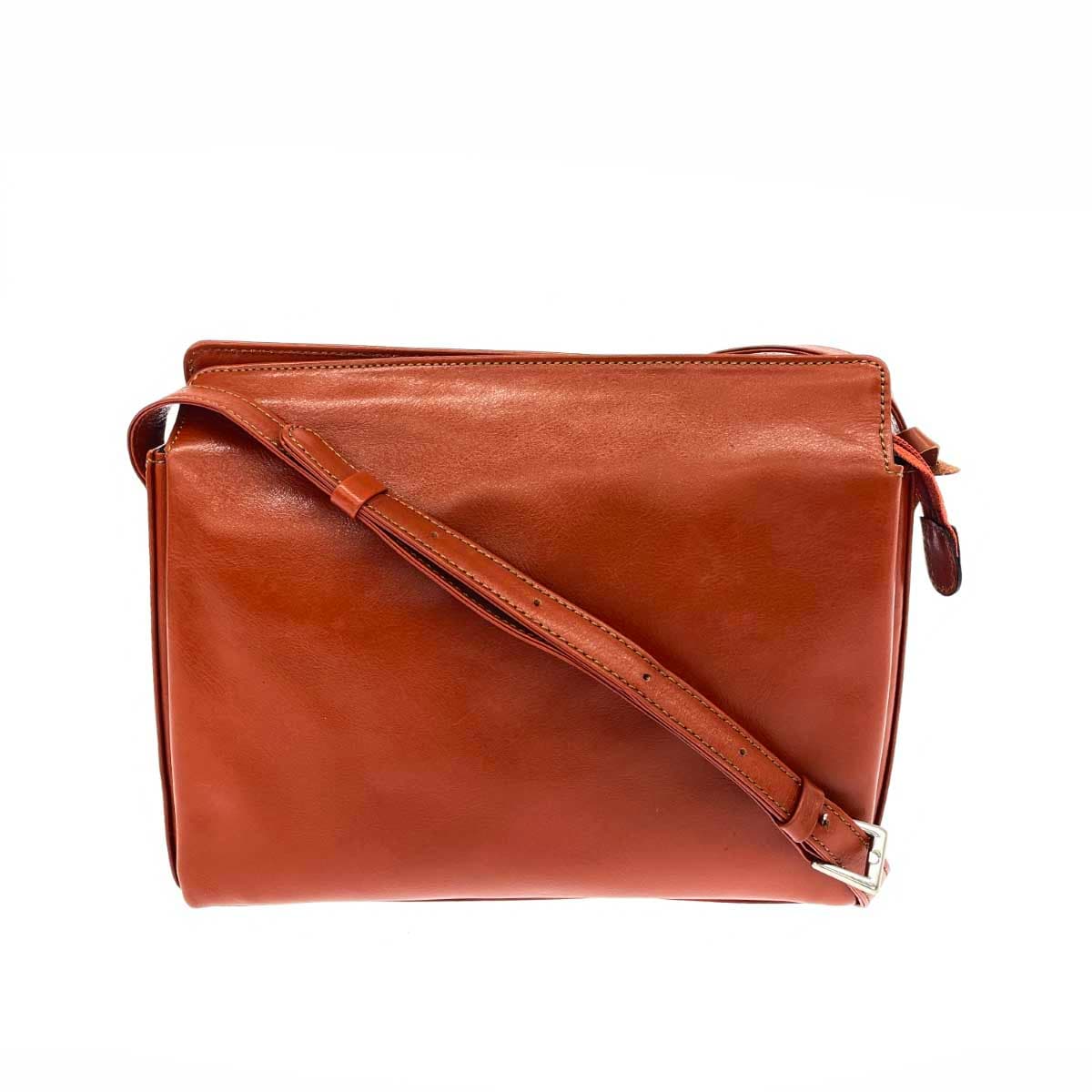 FACE shoulder bag in excellent condition, leather, brown, unisex