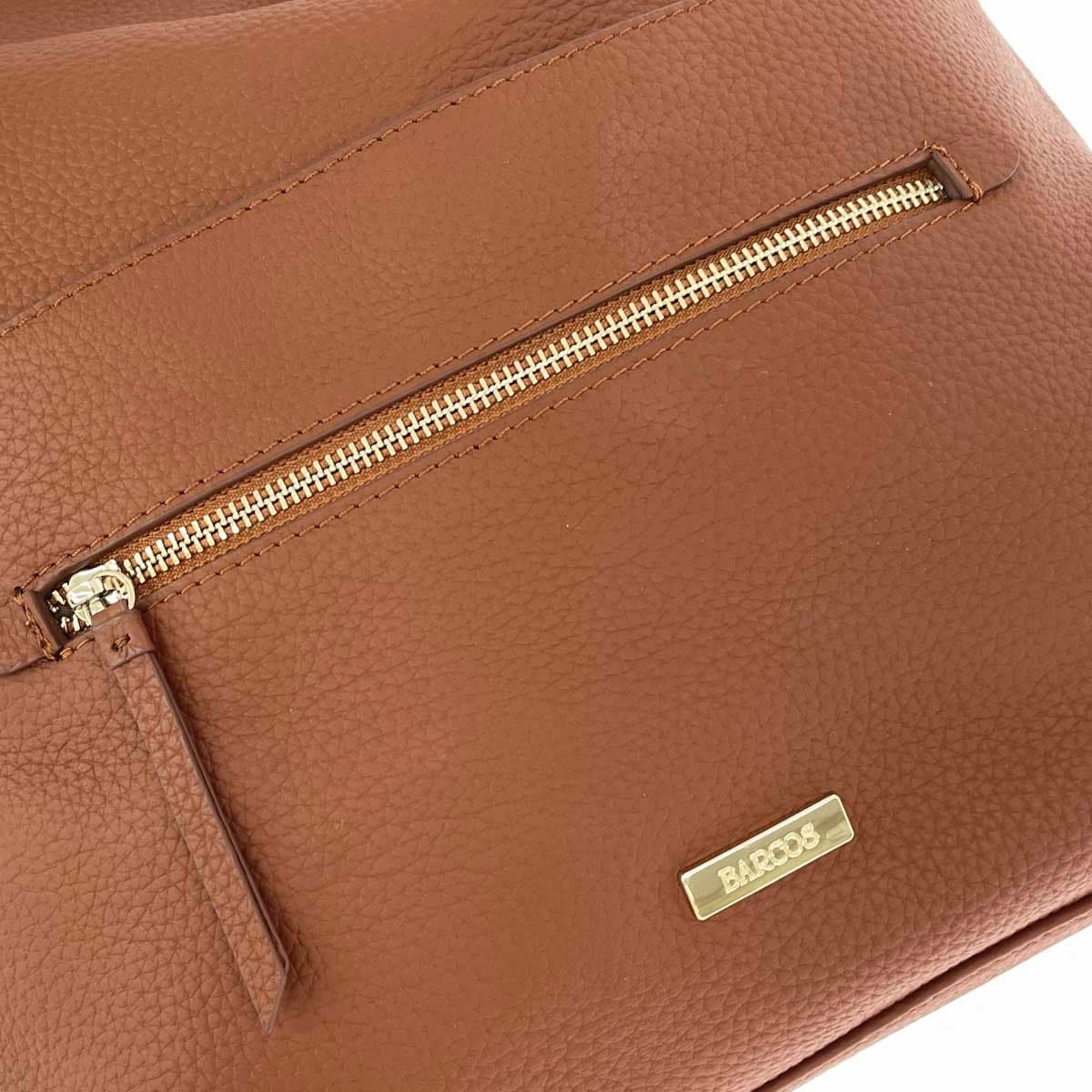 BARCOS Balcos Multiway Backpack Good Condition Shrink Leather / Camel Ladies 5