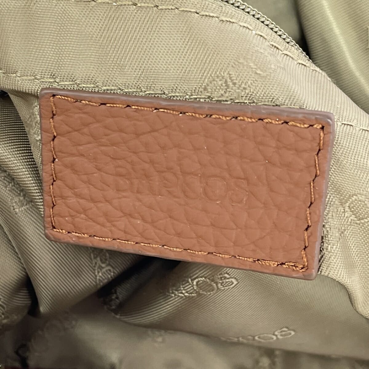 BARCOS Balcos Multiway Backpack Good Condition Shrink Leather / Camel Ladies 6