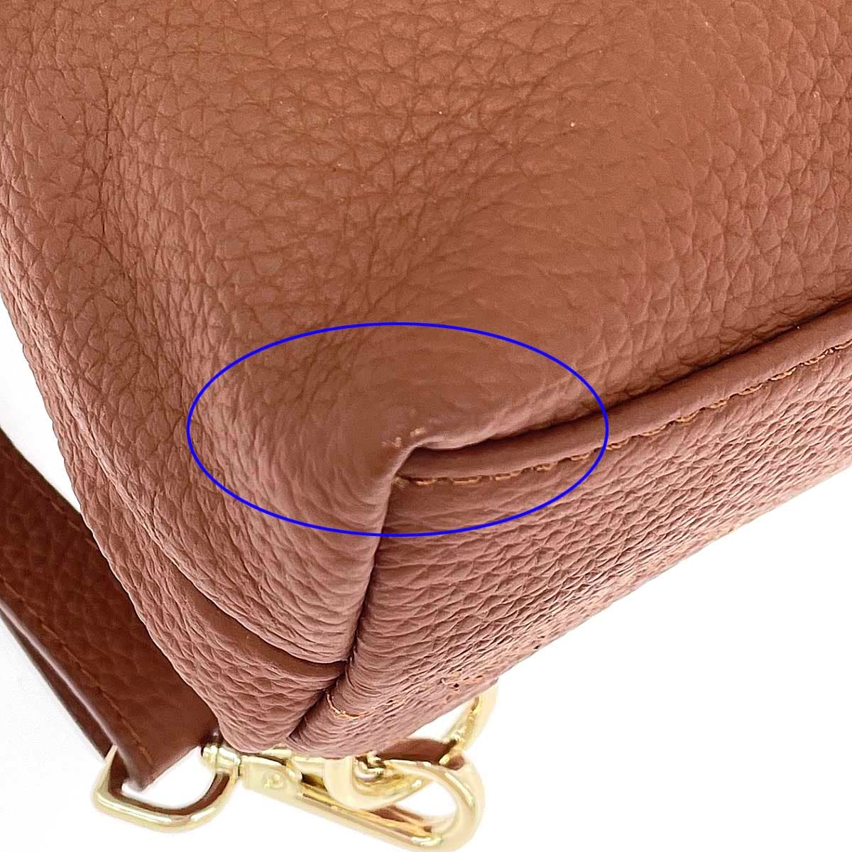 BARCOS Balcos Multiway Backpack Good Condition Shrink Leather / Camel Ladies 7