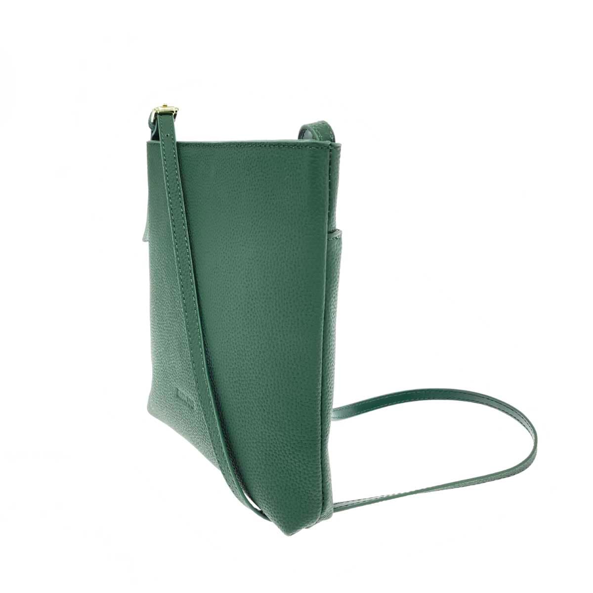BARCOS Balcos Mini Shoulder Bag / Ponte Piccola Good Condition Shrink Leather Green Ladies 2