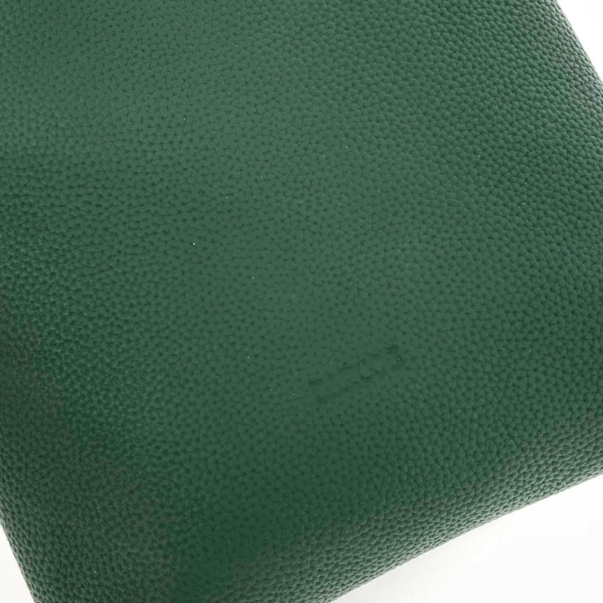 BARCOS Balcos Mini Shoulder Bag / Ponte Piccola Good Condition Shrink Leather Green Ladies 5