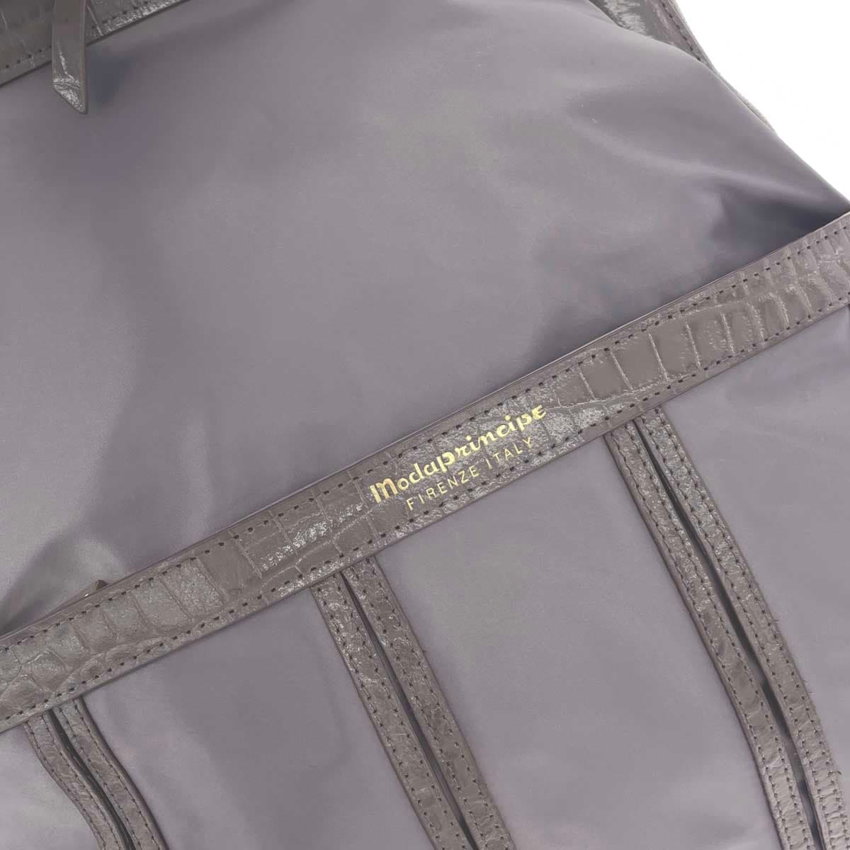 modaprincipe Backpack in excellent condition, nylon, gray, women's 5