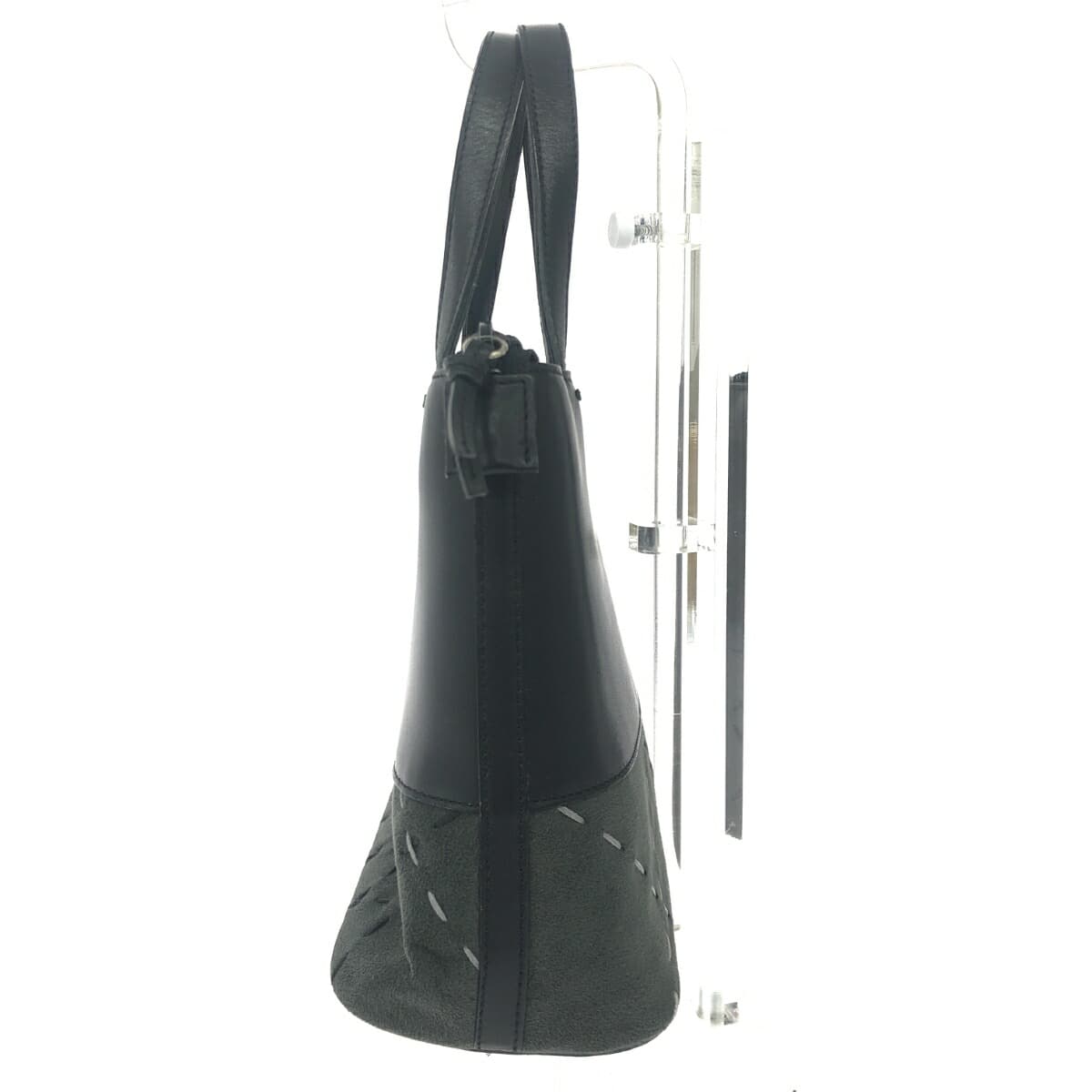 BURBERRY LONDON Handbag Wild Stitch/Leather Black/Gray 2