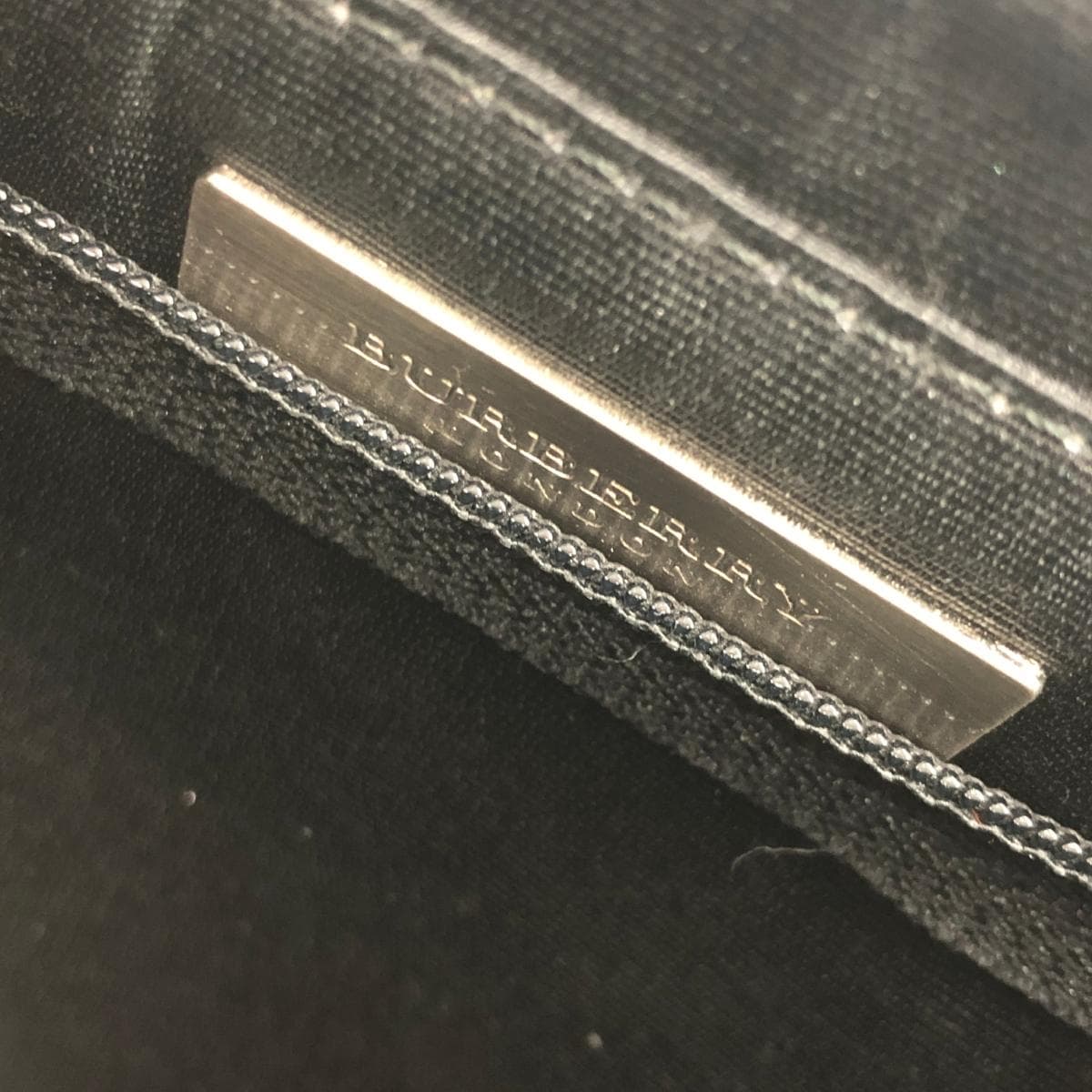 BURBERRY LONDON Handbag Wild Stitch/Leather Black/Gray 7