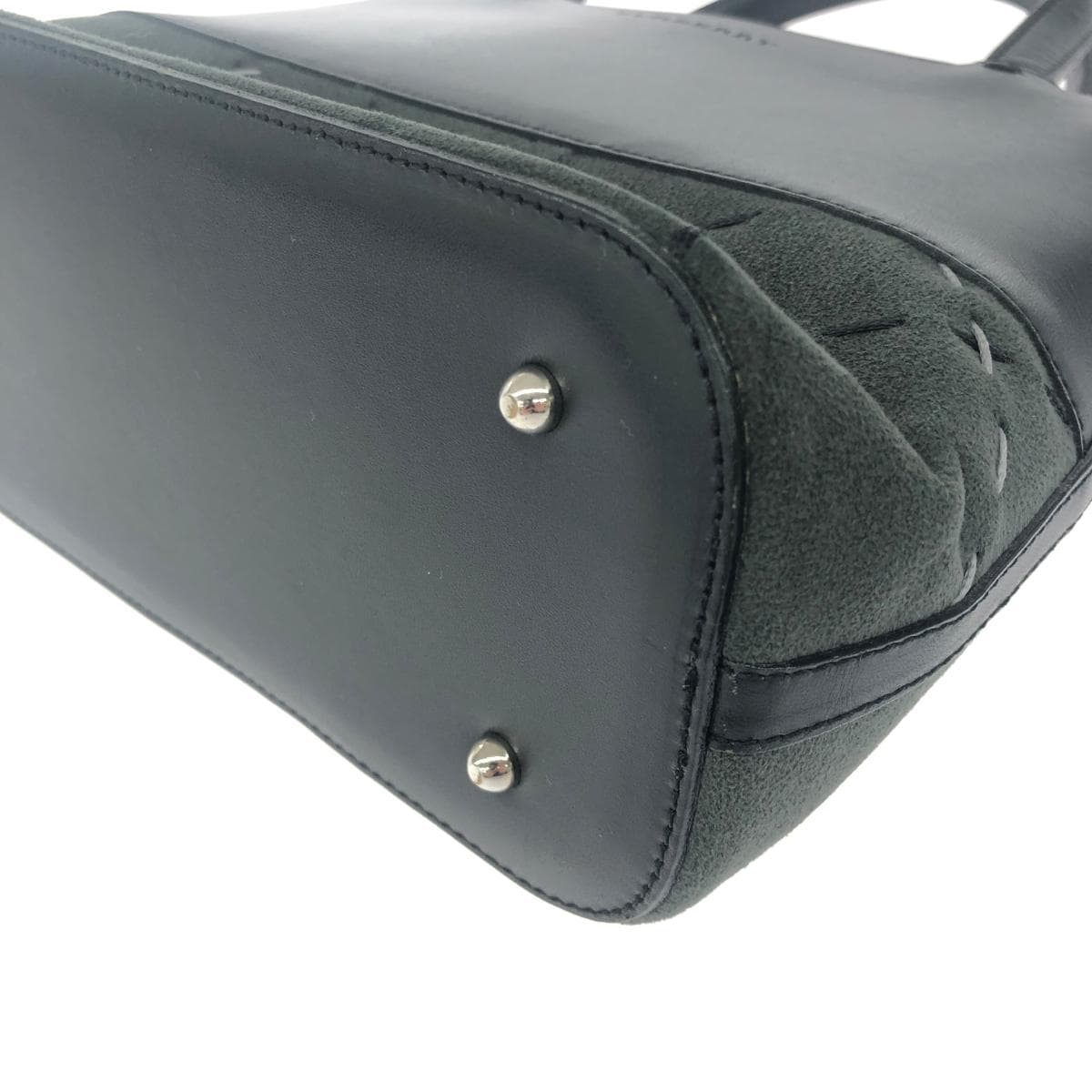 BURBERRY LONDON Handbag Wild Stitch/Leather Black/Gray 9