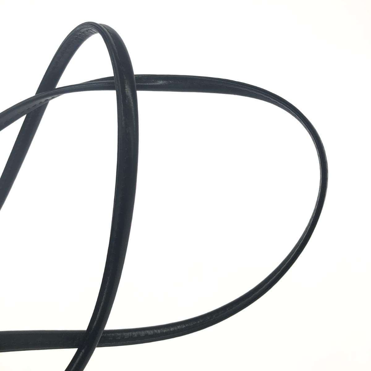 MOSCHINO Bucket Bag Logo/Nylon × Leather Black Women's 5