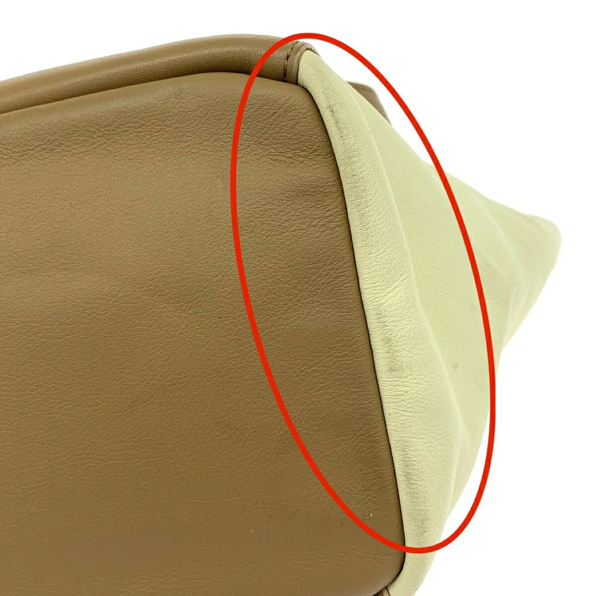 BLUE LABEL CRESTBRIDGE Handbag Leather/Inner Check Beige Women's 8