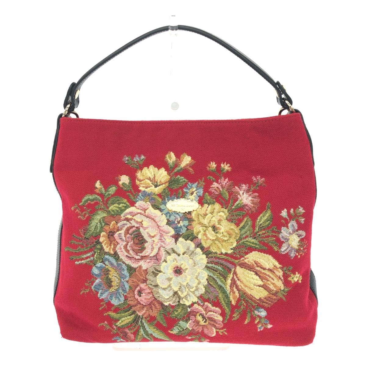 Think Bee Miozotis / 2WAY Bag in excellent condition, Gobelin / Flower motif, Red, Ladies