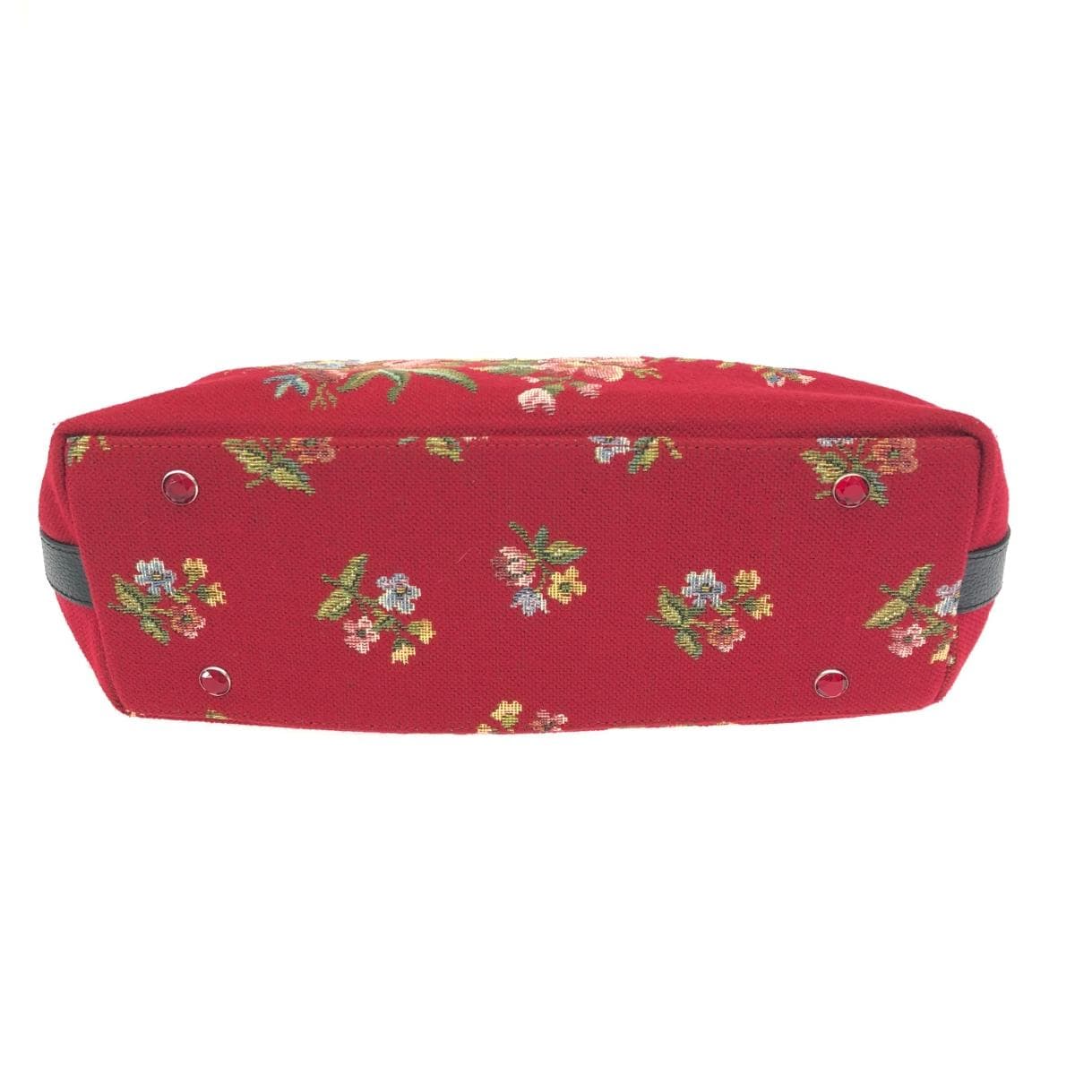 Think Bee Miozotis / 2WAY Bag in excellent condition, Gobelin / Flower motif, Red, Ladies 4