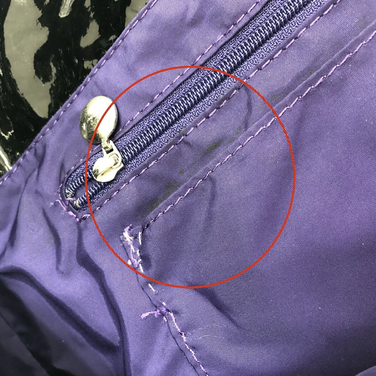 agnes b. Agnes B. Tote Bag Enamel Black Ladies 10