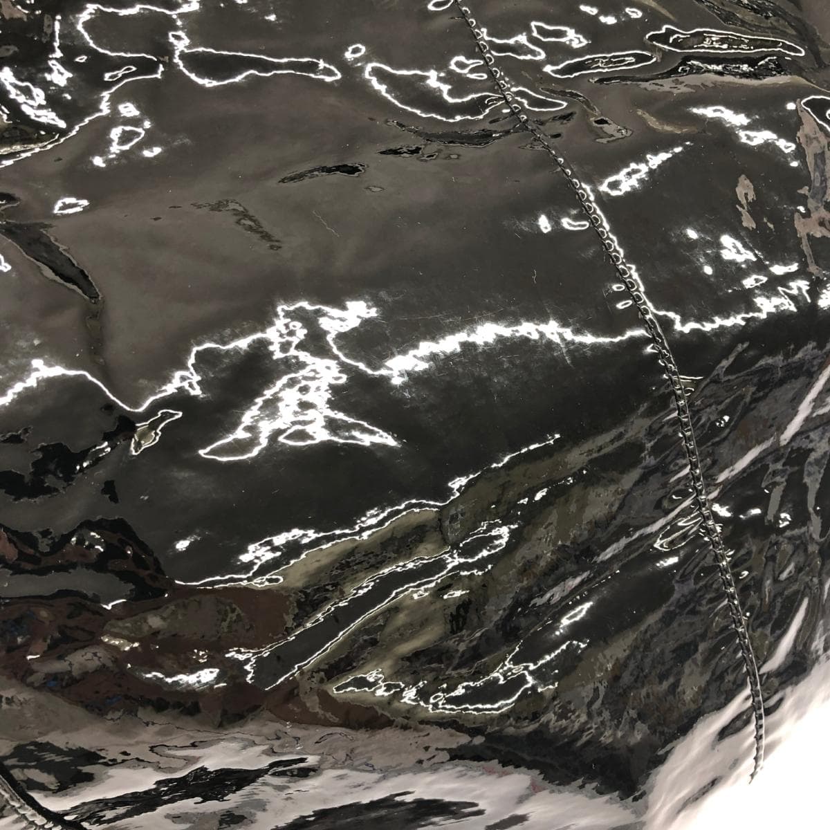 agnes b. Agnes B. Tote Bag Enamel Black Ladies 7