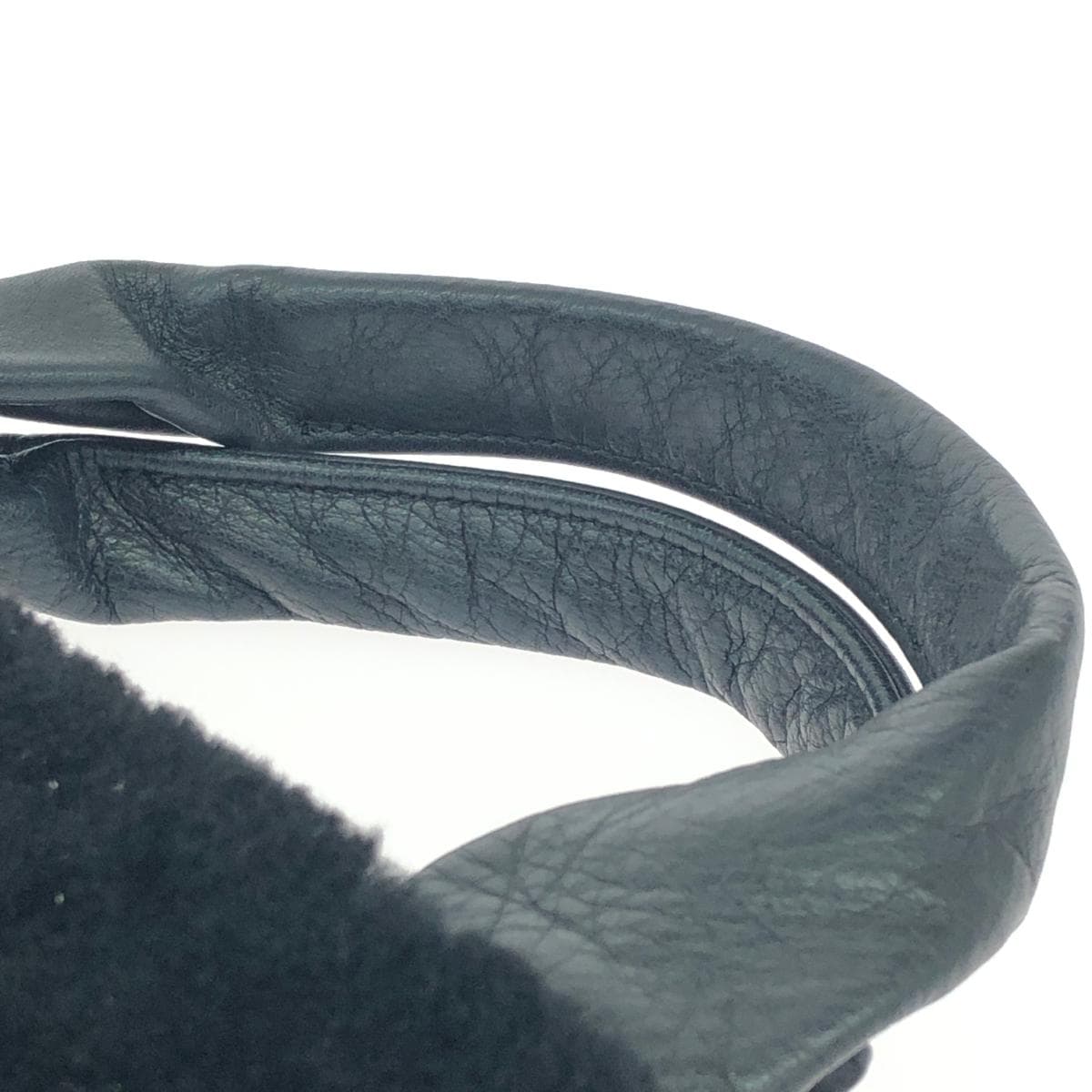 GIULIO GUERRA Giulio Guerra 2WAY Handbag Good condition Quilted/Mouton × Leather Black Women's 5