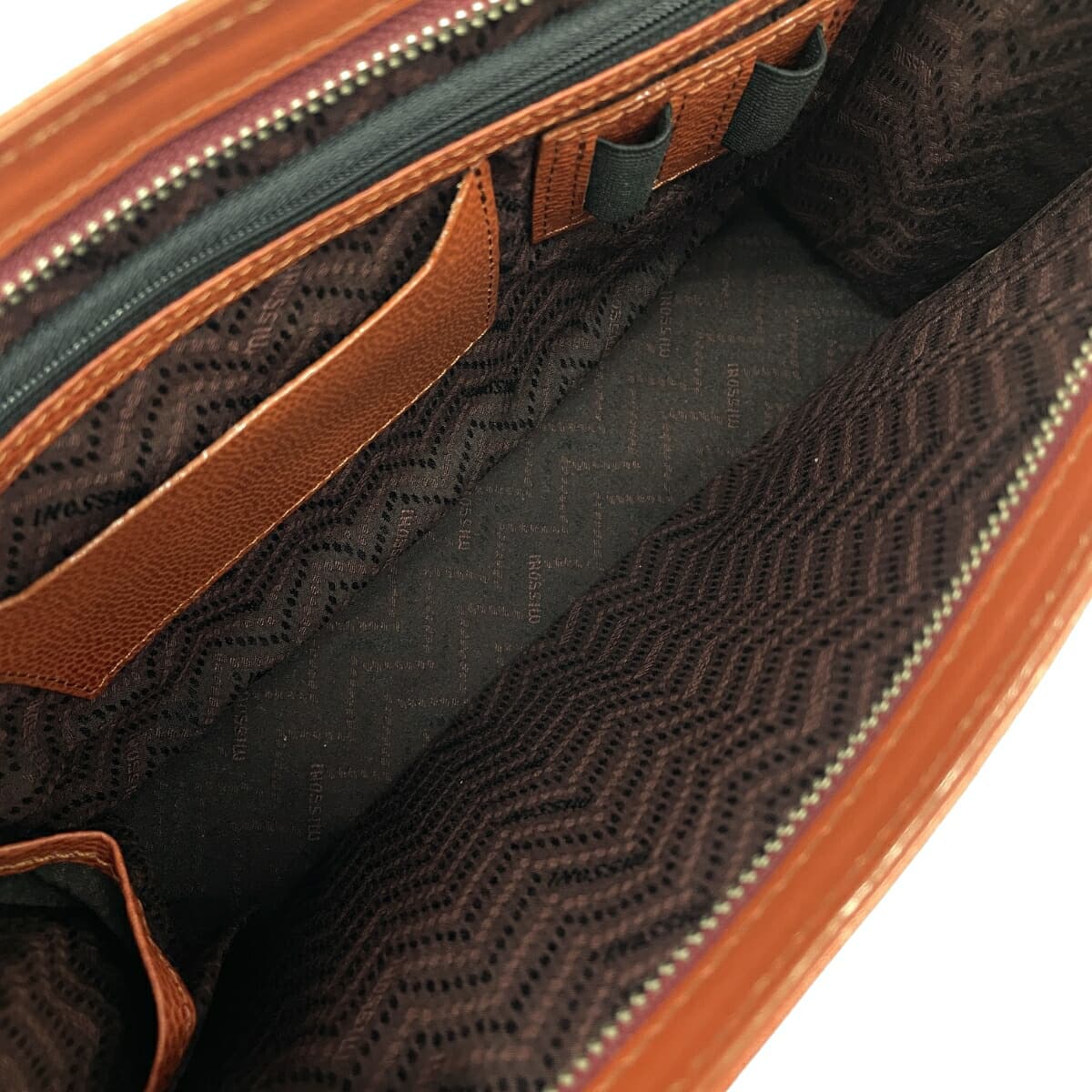 MISSONI Second Bag Leather Brown/Orange Unisex 7