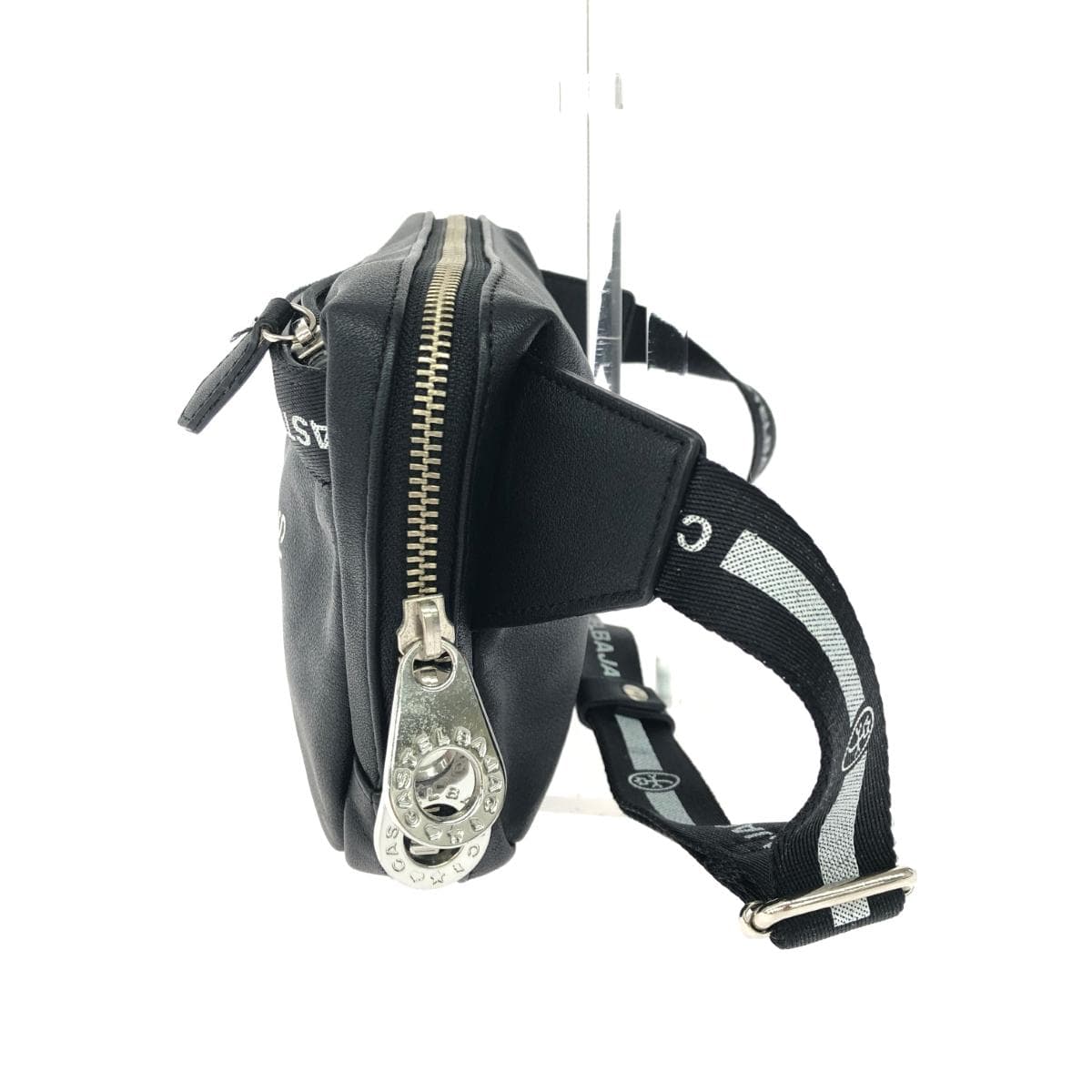 CASTELBAJAC Body Bag Good Condition Logo/PVC Black Men's 2